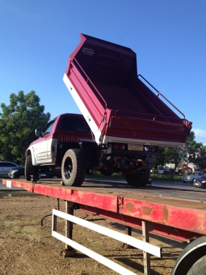 ขายถูก รถกระบะยกดั้มต่อใหม่ๆ มิตซู สตราด้า 2800 ขับเคลื่อน 4 ล้อ 4WD