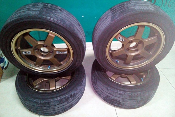 ขายได้ขาย ล้อแม๊กซ์ Te37 ขอบ15 พร้อมยาง Yokohama