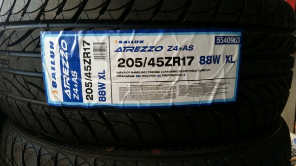 ยางใหม่ 205 45 17 Sailun