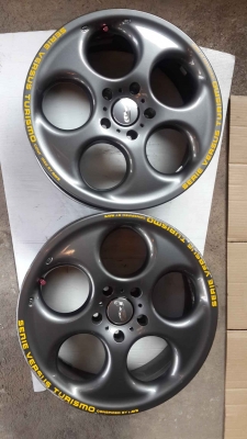 ล้อ Rays แท้ serie versus turismo ลายลูกโม่ สีเทากัล 5 รู 114  หายากครับ