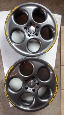 ล้อ Rays แท้ serie versus turismo ลายลูกโม่ สีเทากัล 5 รู 114  หายากครับ