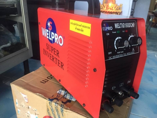 ขาย ตู้เชื่อมอาร์กอน WELPRO TIG160 มือสอง ไม่เคยใช้งานครับ