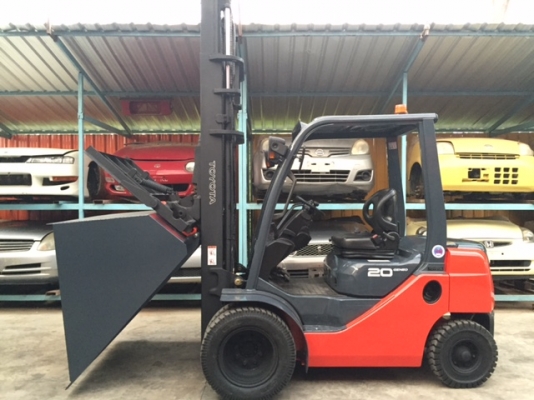 ขายรถโฟลคลิฟท์ ( รุ่นใหม่ล่าสุด ) TOYOTA 8FD20 ,เครื่องยนต์ดีเซล  3Z ,เสายกสูง 4 เมตร ,งาปรับคว่ำ-หงาย , รถนำเข้าจากญี่ปุ่น 100\% พร้อมปุ้งกี๋แท้จากญี่ปุ่น