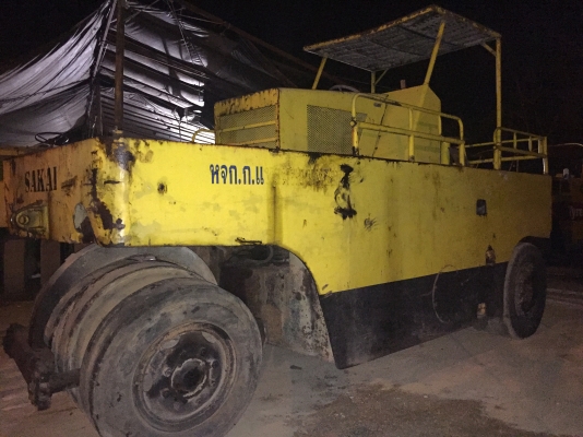 ขายด่วนรถบดล้อยาง9ล้อSAKAI TS7409 ตรวจเช็คพร้อมใช้งานทำสี เล่มทะเบียน