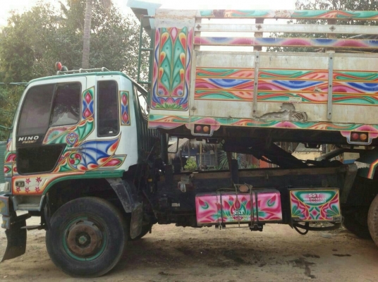 ขาย HINO 3M สองเพลาดั๊ม กระบะเนียม รถปี 40