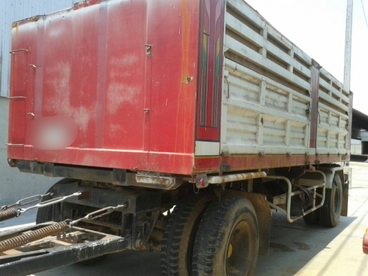 ขาย ลูกพ่วง 2 เพลา กระบะเหล็กดั๊มดิน ยาว 6.50 ม  ( มี 2 หาง )