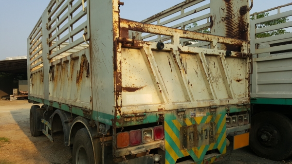 ขายหางพ่วงไม่ดั้ม3คานยาว7เมตรมีระบบยกล้อเล่มพร้อมโอน