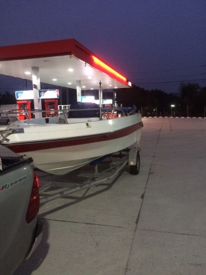 เรือใหม่ๆ18ฟุต วางเครื่องวิ่งได้เลย ขายถูก...+เทลเลอร์