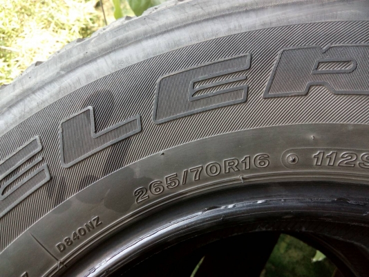 265/70R16 BRIDGE STONE DUELER H/T840 ชุด 4 เส้น tel.081-