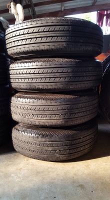 ขายล้อกระทะเหล็กพร้อมยาง ขอบ15 4ล้อ ราคา 7,000 บาท