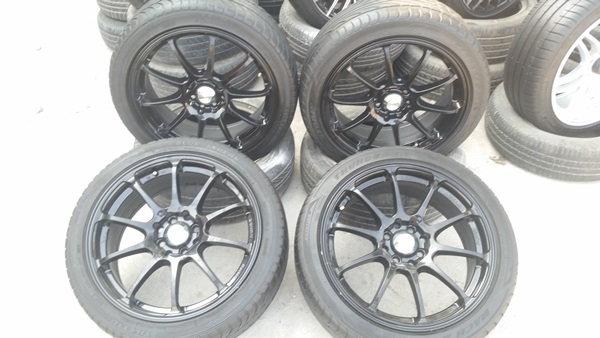 ขายล้อADVAN RSขอบ17 4รู100-114 พร้อมยาง 4 ล้อ