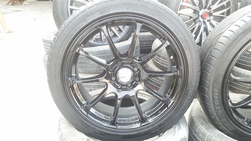 ขายล้อADVAN RSขอบ17 4รู100-114 พร้อมยาง 4 ล้อ ขายล้อADVAN RSขอบ17 4รู100-114 พร้อมยาง 4 ล้อ