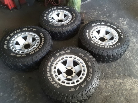 ล้อ Lenso + Maxxis MT 265/75/16 ปี14 สวยๆ 1ชุด
