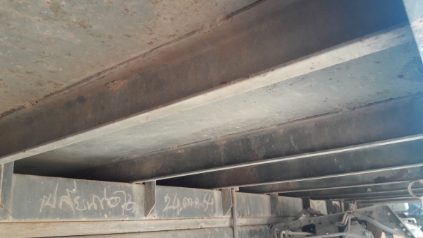 ตู้ ยาว 7.20 เมตร กว่าง 2.45 เมตร พื้นเหล็ก แผงข้างอลูมิเนียม สภาพพร้อมใช้