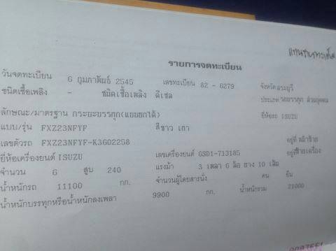 ขาย ISUZU 240 เปลี่ยนเครื่อง 270 พ่วงแม่ลูก สภาพสวยพร้อมใช้ ติดต่อได้ที่คุณ อ๊อฟ พิจิตร 086-737-9991 ขาย ISUZU 240 เปลี่ยนเครื่อง 270 พ่วงแม่ลูก สภาพสวยพร้อมใช้ ติดต่อได้ที่คุณ อ๊อฟ พิจิตร 086-737-9991