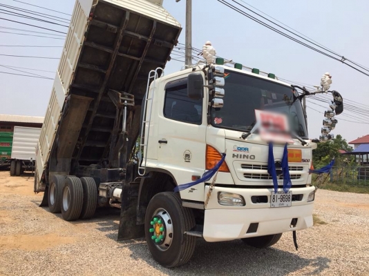 ขายรถบรรทุก HINO FM1A เครื่อง 330 แรง ปี 55 กระบะดัมพ์สามมิตร แอร์ ยางเต็ม ภายในสวย