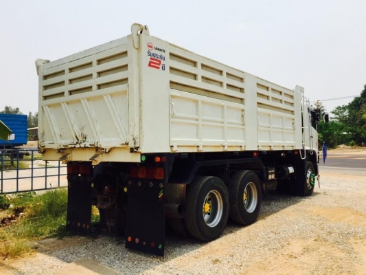 ขายรถบรรทุก HINO FM1A เครื่อง 330 แรง ปี 55 กระบะดัมพ์สามมิตร แอร์ ยางเต็ม ภายในสวย