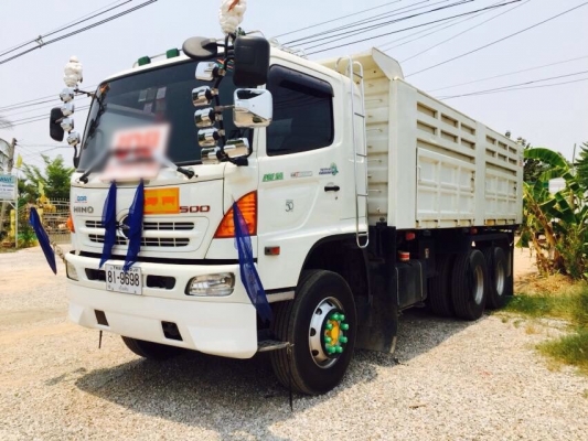 ขายรถบรรทุก HINO FM1A เครื่อง 330 แรง ปี 55 กระบะดัมพ์สามมิตร แอร์ ยางเต็ม ภายในสวย