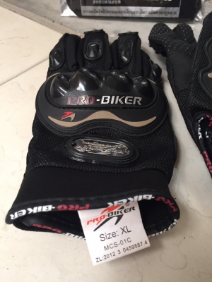 ขายถุงมือ PRO-BIKER แถม หน้ากาก alpinestars 1 อัน