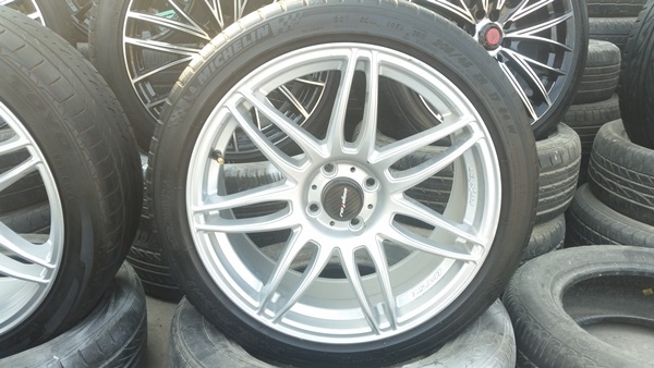 ขายล้อProject D Spec17 4รู100 พร้อมยาง 4 ล้อ ขายล้อProject D Spec17 4รู100 พร้อมยาง 4 ล้อ