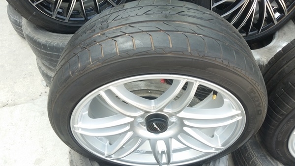 ขายล้อProject D Spec17 4รู100 พร้อมยาง 4 ล้อ ขายล้อProject D Spec17 4รู100 พร้อมยาง 4 ล้อ