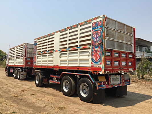 ขายรถพ่วง22ล้อ ISUZU DECA 360 ปลายปี 56 กระบะดั้มคอกสูง สภาพสวย เดิมๆครับ เครื่องดี คัสซีสวย รถภาคเหนือ