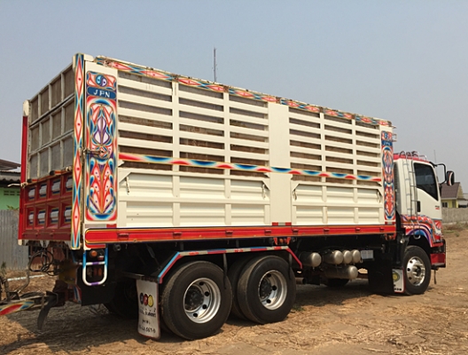 ขายรถพ่วง22ล้อ ISUZU DECA 360 ปลายปี 56 กระบะดั้มคอกสูง สภาพสวย เดิมๆครับ เครื่องดี คัสซีสวย รถภาคเหนือ