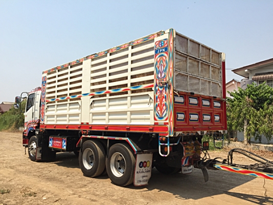 ขายรถพ่วง22ล้อ ISUZU DECA 360 ปลายปี 56 กระบะดั้มคอกสูง สภาพสวย เดิมๆครับ เครื่องดี คัสซีสวย รถภาคเหนือ