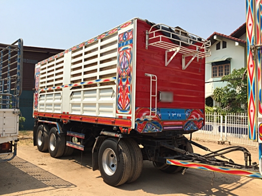 ขายรถพ่วง22ล้อ ISUZU DECA 360 ปลายปี 56 กระบะดั้มคอกสูง สภาพสวย เดิมๆครับ เครื่องดี คัสซีสวย รถภาคเหนือ