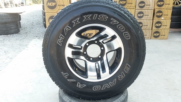 ขายล้อแม็กช์ 15 6รู กว้าง8 ET-5 ยาง30x10.5 4 ล้อ