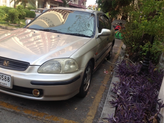 HONDA CIVIC ตาโต ปี 1996 สีทอง ไม่เคยติดเเก๊ส 1.6cc.เกียร์ออร์โต้ กระจกไฟฟ้า เบาะกำมะหยี่ ไม่มีชนหนัก ราคานี้ พร้อมใช้งาน HONDA CIVIC ตาโต ปี 1996 สีทอง ไม่เคยติดเเก๊ส 1.6cc.เกียร์ออร์โต้ กระจกไฟฟ้า เบาะกำมะหยี่ ไม่มีชนหนัก ราคานี้ พร้อมใช้งาน