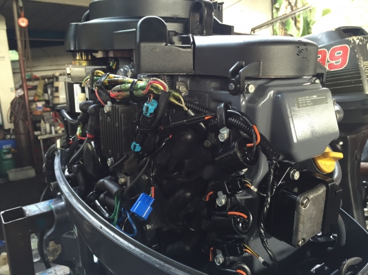 ขาย yamaha 30 fourstroke ทริมไฟฟ้าเก่าญี่ปุ่น