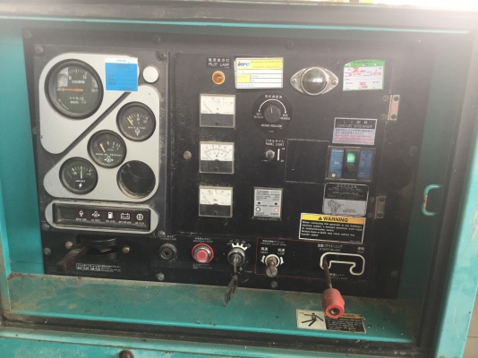 ขายเครื่องปั่นไฟ denyo new sound proof  25 kva + พร้อมล้อลาก