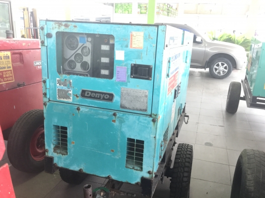 ขายเครื่องปั่นไฟ denyo new sound proof  25 kva + พร้อมล้อลาก