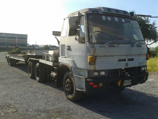 ขายรถหัวลากพร้อมหางโลเบต ISUZU 250 แรงม้า หางโลเบต 2 เพลามีสะพาน ราคา 650000