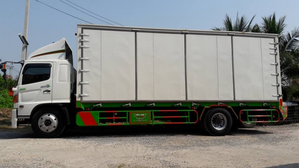 ขายรถ6ล้อตู้แห้ง10บาน HINO FG8JRLA ปี2014 เครื่อง212แรงม้า ตู้ยาว7.50เมตร รถสวยเจ้าเดียว วิ่งสี่หมื่นกว่าโล รถสวยพร้อมใช้