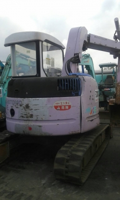 ขายรถขุดเล็ก ยี่ห้อ SUMITOMO SH55 แทรคยาง รถเก่านอกสภาพสวย ราคา 440,000 บาท