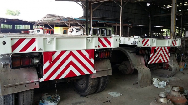 หางเทรลเลอร์พื้นเรียบ 40 ฟุต 3 เพลา