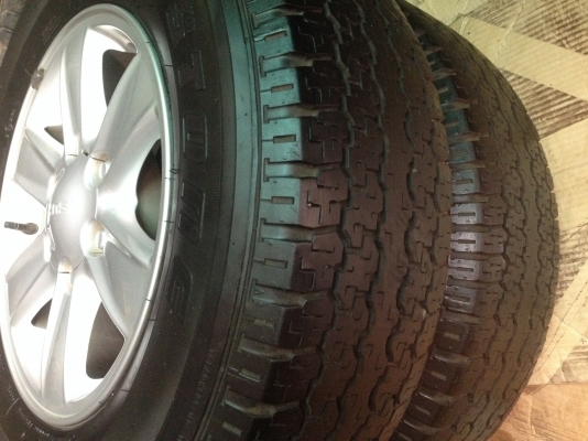 ขายล้อแม็กพร้อมยางของรถ ISUZU All New Dmax ขอบ16 พร้อมยางบริสโตน Bridgestone Duele 245 70 16 ปี13