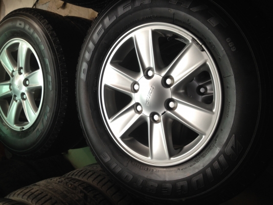 ขายล้อแม็กพร้อมยางของรถ ISUZU All New Dmax ขอบ16 พร้อมยางบริสโตน Bridgestone Duele 245 70 16 ปี13
