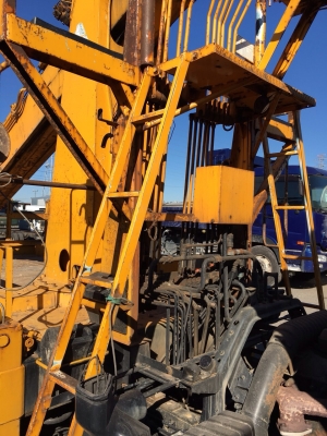 รถเครนสว่าน HINO เครื่อง HO7D เครน ACHI 706 มือสองสภาพดี พร้อมใช้งาน