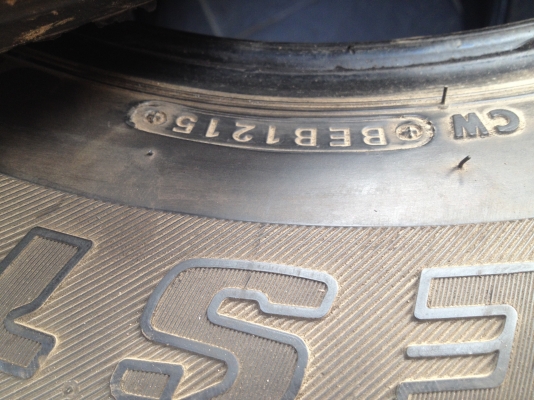 ขายยางบริดโตนขอบ 17 255/65/17 ปี 15 ดอกหนาๆ