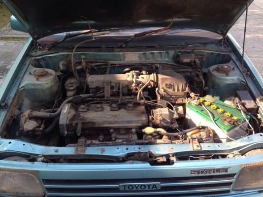 Toyota Starlet ปี88 เครื่อง 4e ติดแก๊ส 0804465223