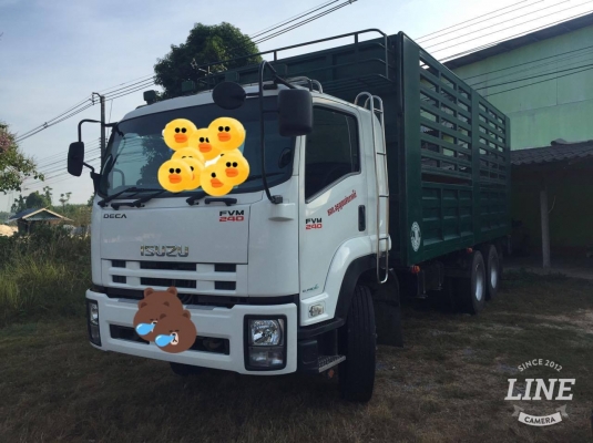 ขายรถสิบล้ออีซูสุ240แรง ปี58 วิ่ง120000กิโล รถล่องเพลาเดียว กะบะยาว6เมตร ยางเต็ม10 เส้น เอกสารเล่มทะเบียน พร้อมโอน