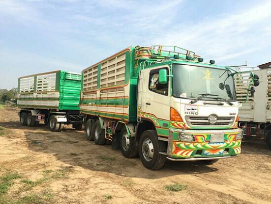 ขายรถบรรทุก 24 ล้อ พ่วงแม่ลูก-ดั๊มพ์ ยี่ห้อ HINO MEGA FM1A ซีรี่ 500/344 แรงม้า ปี 2553 ( การันตีรถสวยจริงๆ เจ้าของขายเอง )