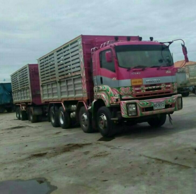 ขายรถบรรทุก 22 ล้อ พ่วงแม่ลูก-ดั๊มพ์ ยี่ห้อ ISUZU DEGA FXZ 360 แรงม้า ปี 2556  ( การันตีรถสวยจริงๆ  เจ้าของขายเอง )