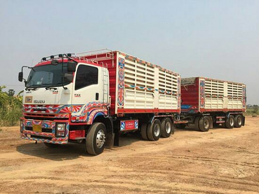 ขายรถบรรทุก 22 ล้อ พ่วงแม่ลูก-ดั๊มพ์ ยี่ห้อ ISUZU DEGA FXZ 360 แรงม้า ปี 2556  ( การันตีรถสวยจริงๆ  เจ้าของขายเอง )