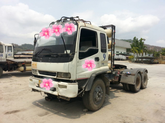 ขายรถบรรทุก 10 ล้อหัวลาก ISUZU DECA 195 แรงม้าติดแก็ส ราคา 470000