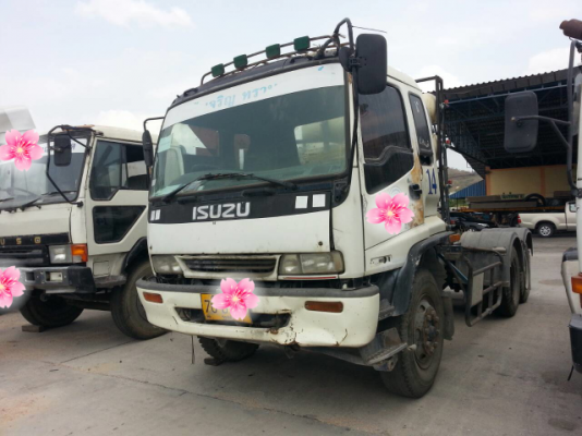 ขายรถบรรทุก 10 ล้อหัวลาก ISUZU DECA 195 แรงม้าติดแก็ส ราคา 470000