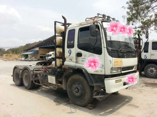ขายรถบรรทุก 10 ล้อหัวลาก ISUZU DECA 195 แรงม้าติดแก็ส ราคา 470000
